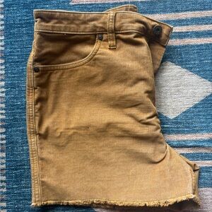 Tan Corduroy Shorts